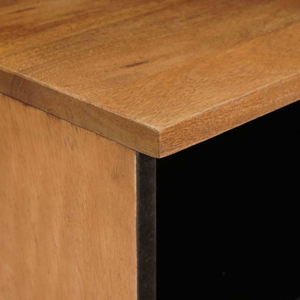 Nattbord Sengbord Brun Lysebrun med skuff 40 x 33 x 46 cm heltre mango