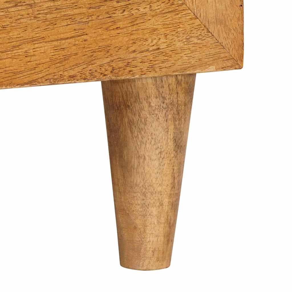 TV-Møbel Tre TV-Skap med hylle med dør Lysebrun 80 x 33 x 46 cm heltre mango