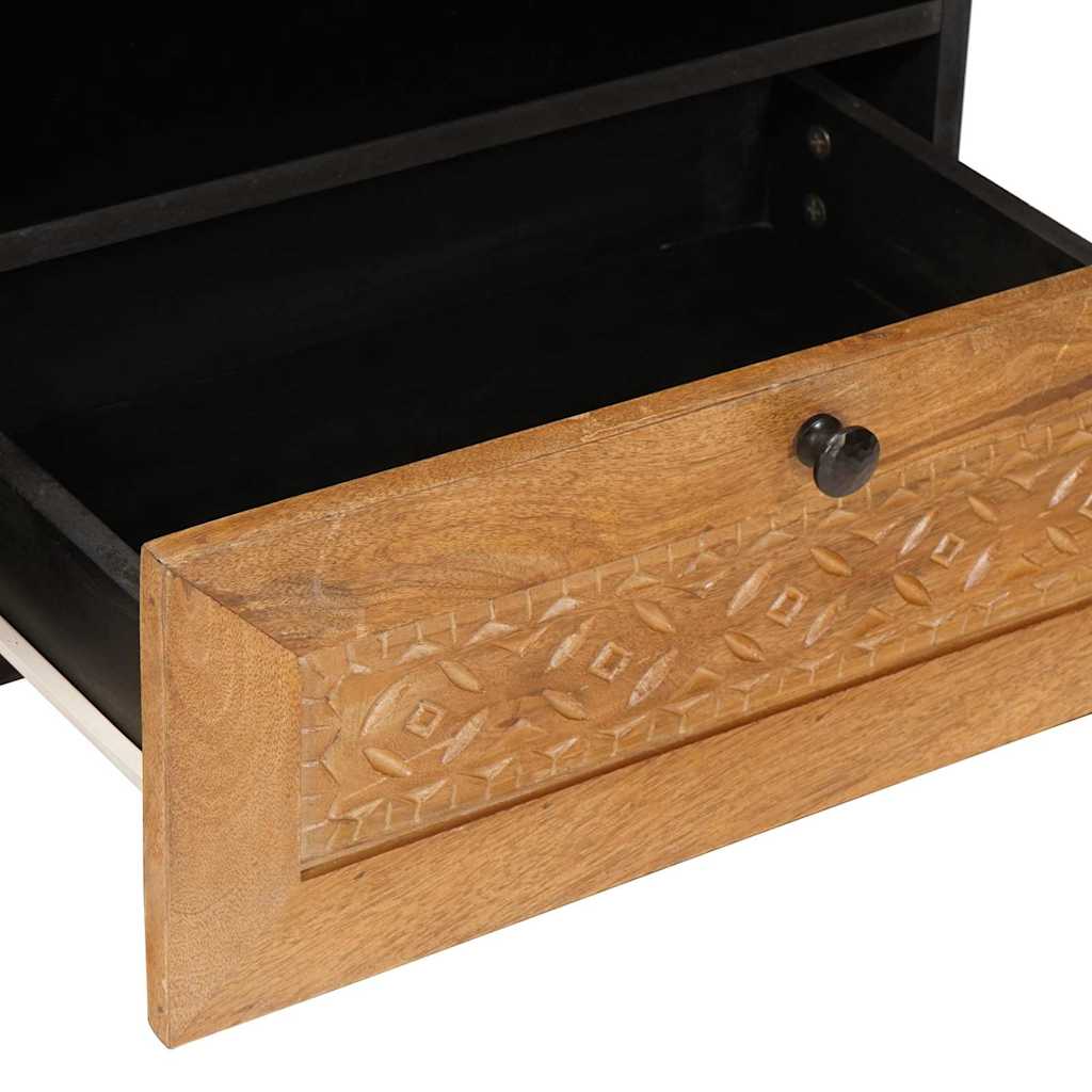 TV-Møbel Tre TV-Skap med skuff Lysebrun 80 x 33 x 46 cm heltre mango