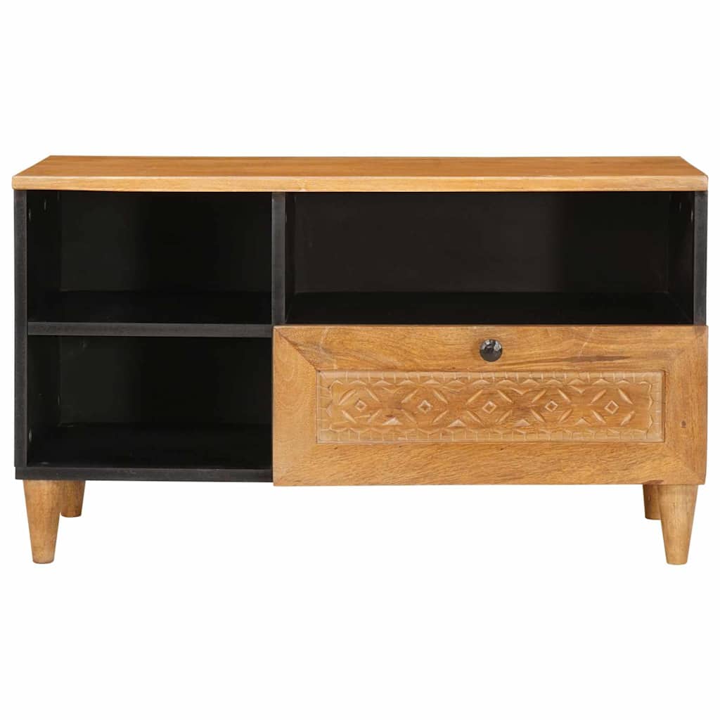 TV-Møbel Tre TV-Skap med skuff Lysebrun 80 x 33 x 46 cm heltre mango