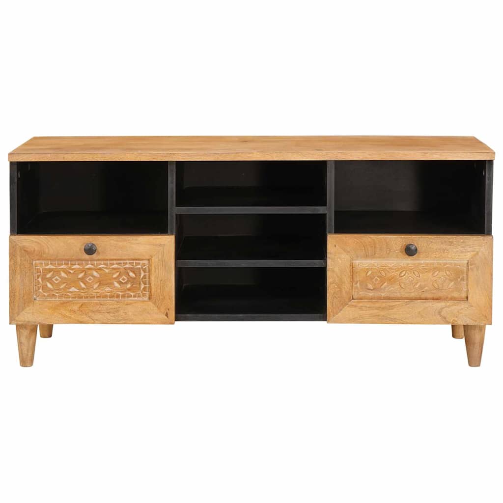 TV-Møbel Tre TV-Skap med skuff Lysebrun 100 x 33 x 46 cm heltre mango