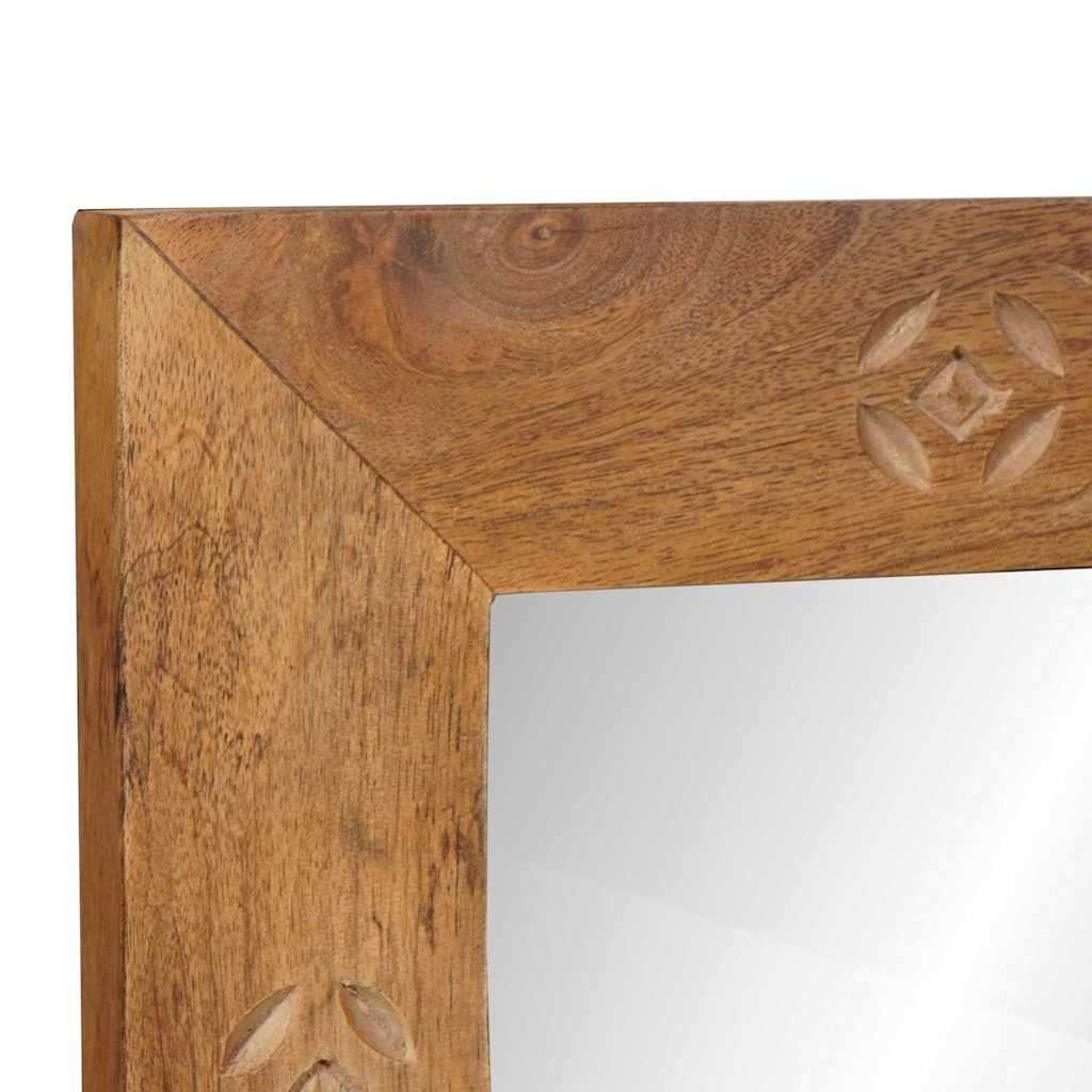 Veggspeil med Veggspeil Lysebrun 57 x 70 x 3 cm heltre mango