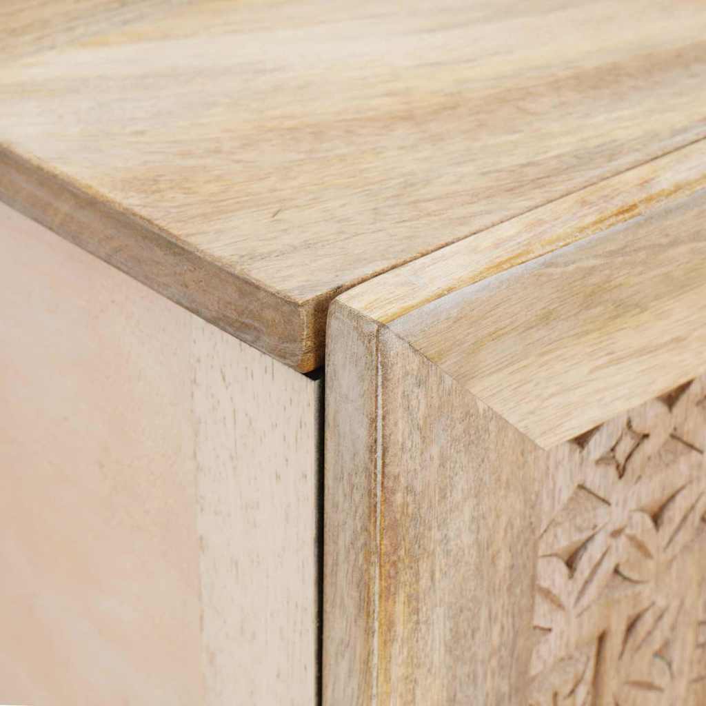 TV-Møbel Tre TV-Skap med hylle med dør Hvit 105 x 33 x 46 cm heltre mango