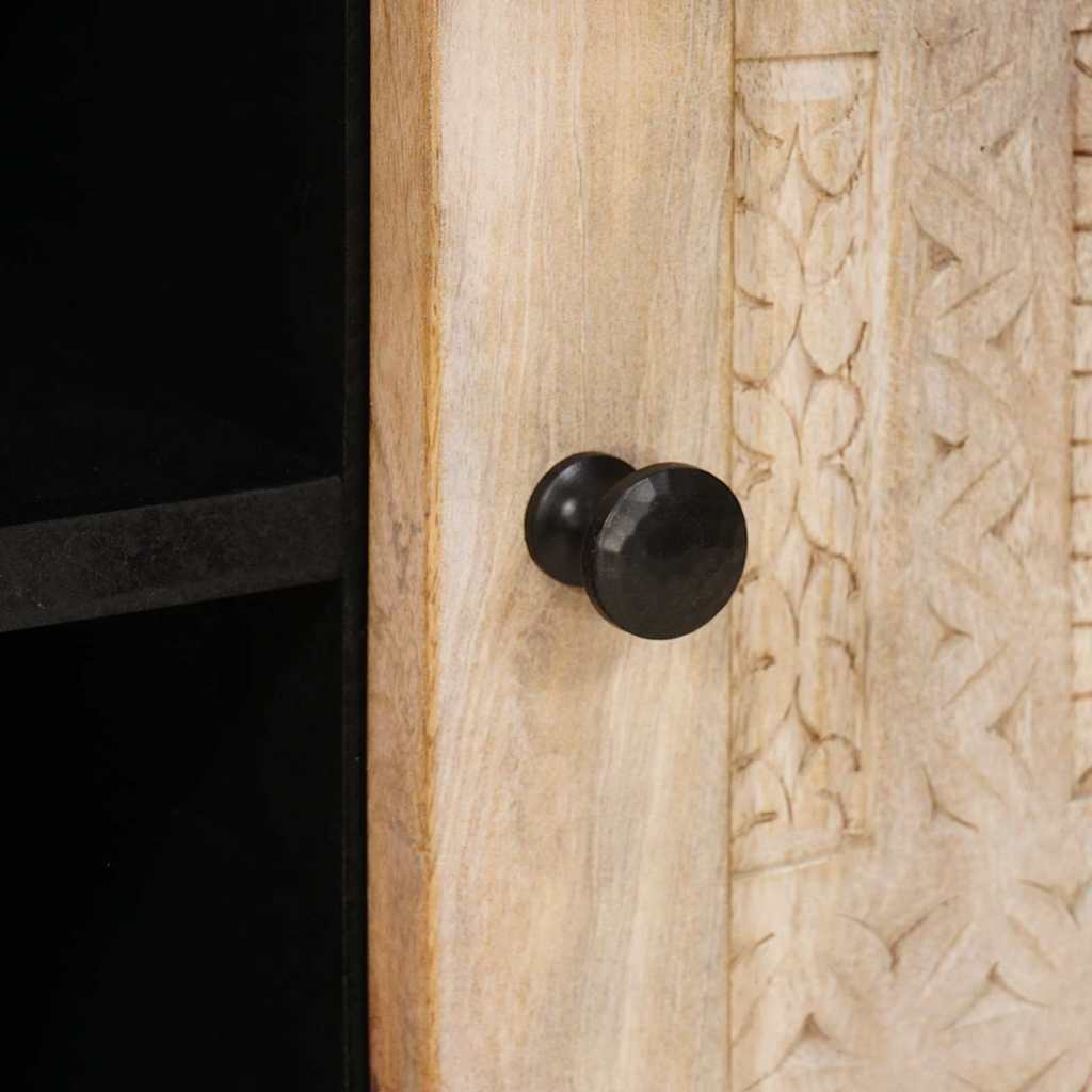 TV-Møbel Tre TV-Skap med hylle med dør Hvit 105 x 33 x 46 cm heltre mango