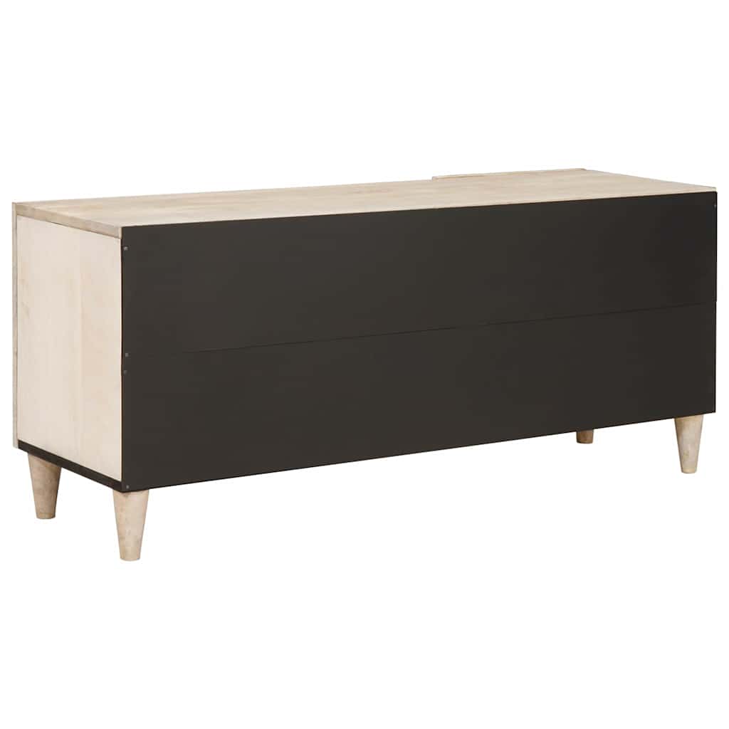 TV-Møbel Tre TV-Skap med skuff med hylle Hvit 105 x 33 x 46 cm heltre mango
