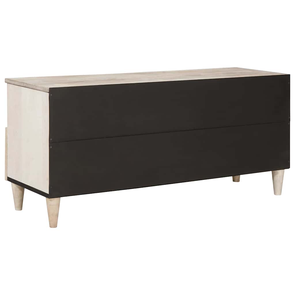 TV-Møbel Tre TV-Skap med skuff med hylle Hvit 100 x 33 x 46 cm heltre mango