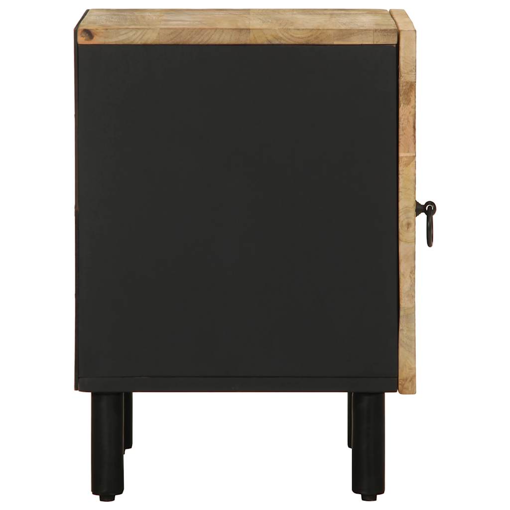 Nattbord Sengbord Svart 40x33,5x46 cm heltre mangotre