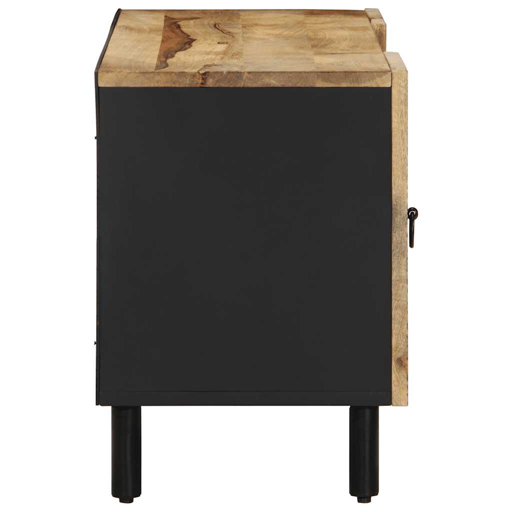 TV-Møbel Svart Tv-benk 105x33,5x46 cm grovt heltre mangotre