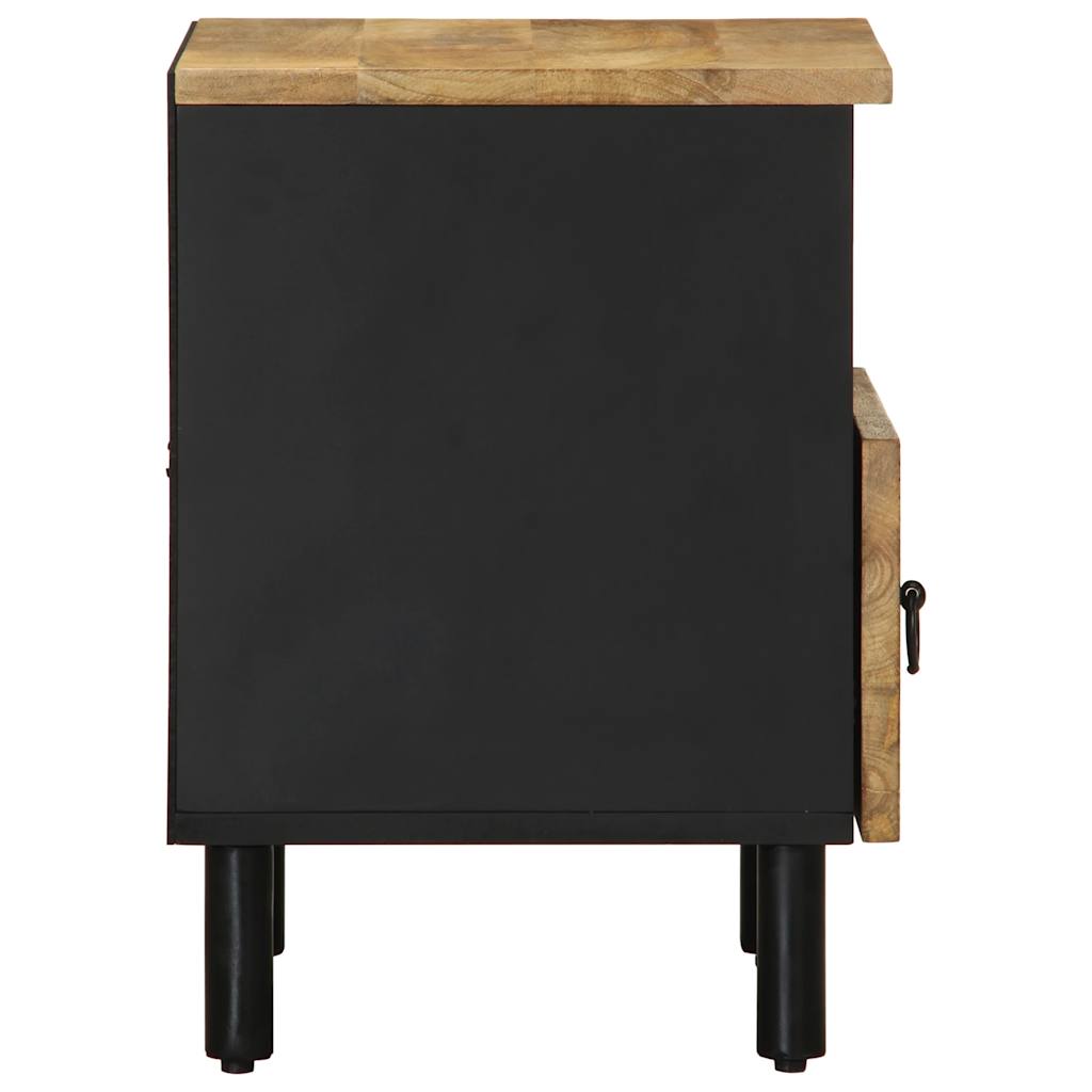 Nattbord Sengbord Svart 40x33x46 cm heltre mangotre