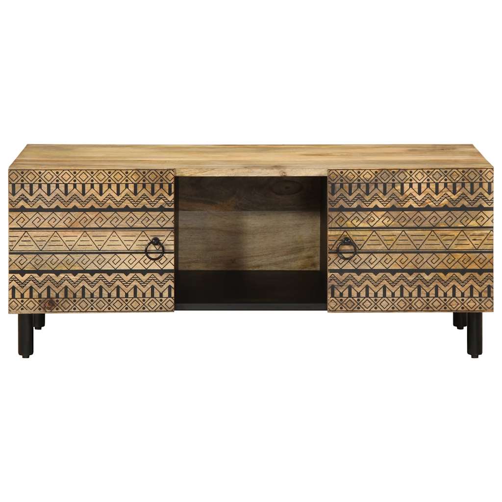 Salongbord Sofabord Svart 100x54x40 cm heltre mango
