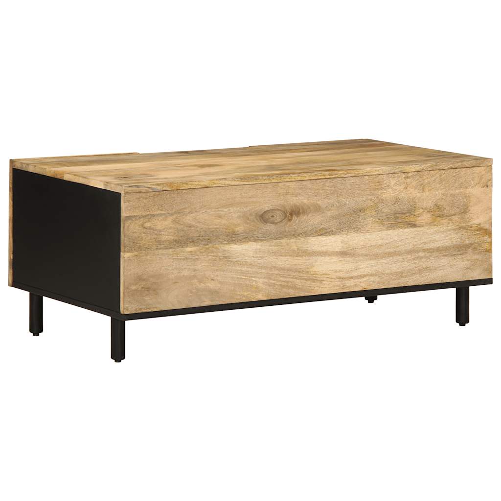 Salongbord Sofabord Svart 100x54x40 cm heltre mango