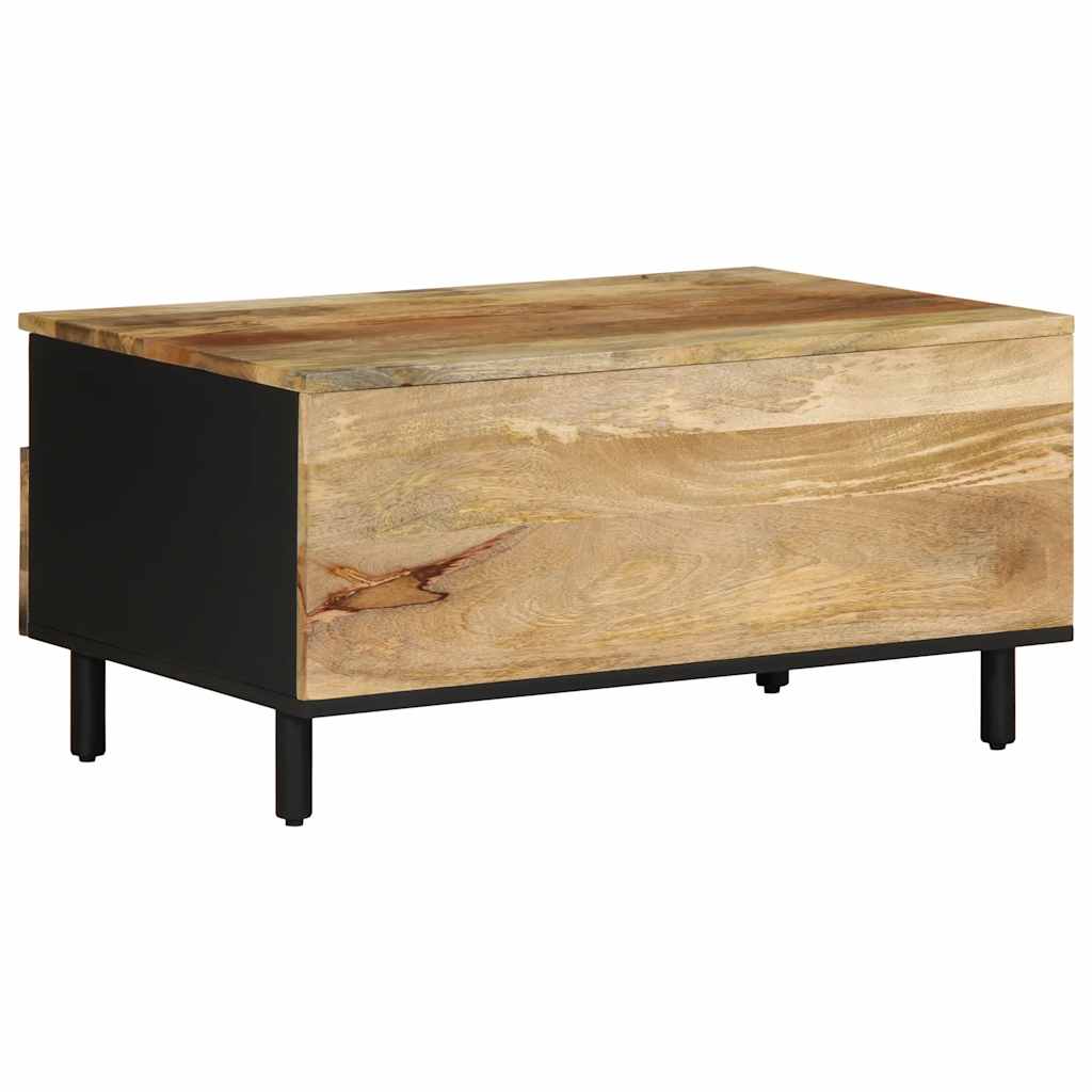 Salongbord Sofabord Svart 80x54x40 cm heltre mango