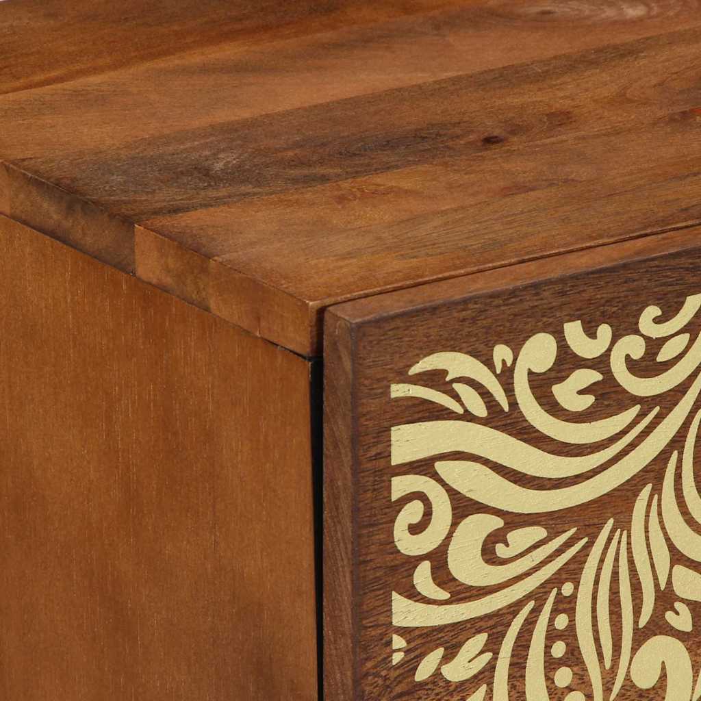 Nattbord Sengbord Honningbrun Nattbordskap 40 x 33 x 46 cm heltre mango