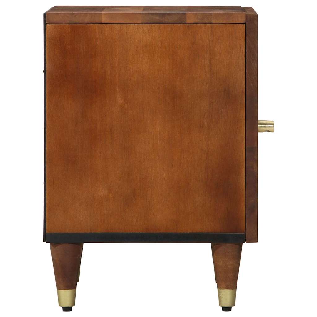 Nattbord Sengbord Honningbrun Nattbordskap 40 x 33 x 46 cm heltre mango