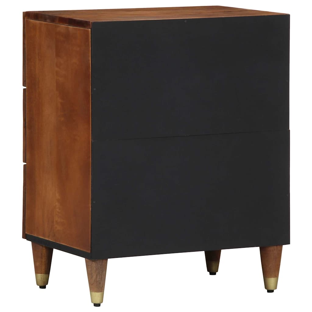 Nattbord Sengbord Honningbrun Nattbordskap med skuff 50 x 33 x 62 cm heltre mango