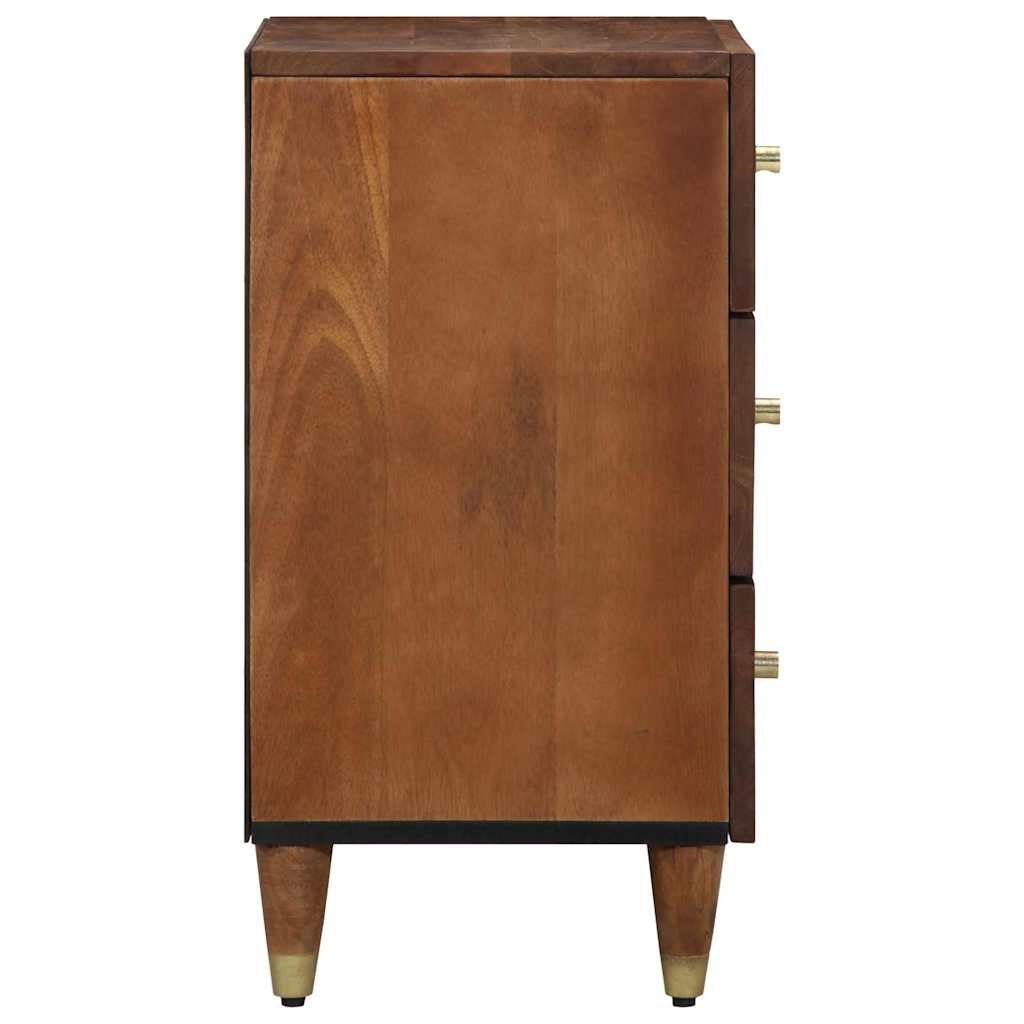 Nattbord Sengbord Honningbrun Nattbordskap med skuff 50 x 33 x 62 cm heltre mango