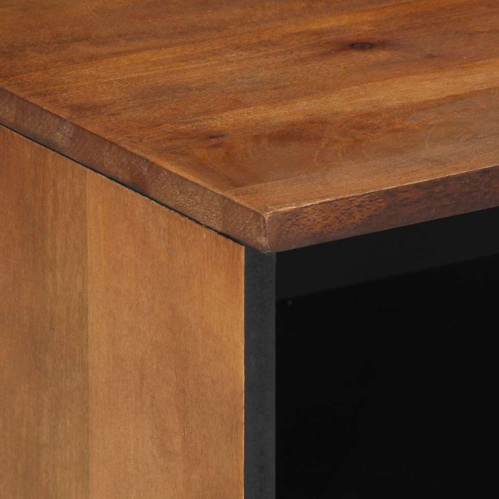 TV-Møbel Tre TV-Skap med skuff Brun 80 x 33.5 x 46 cm Massivt mangotre