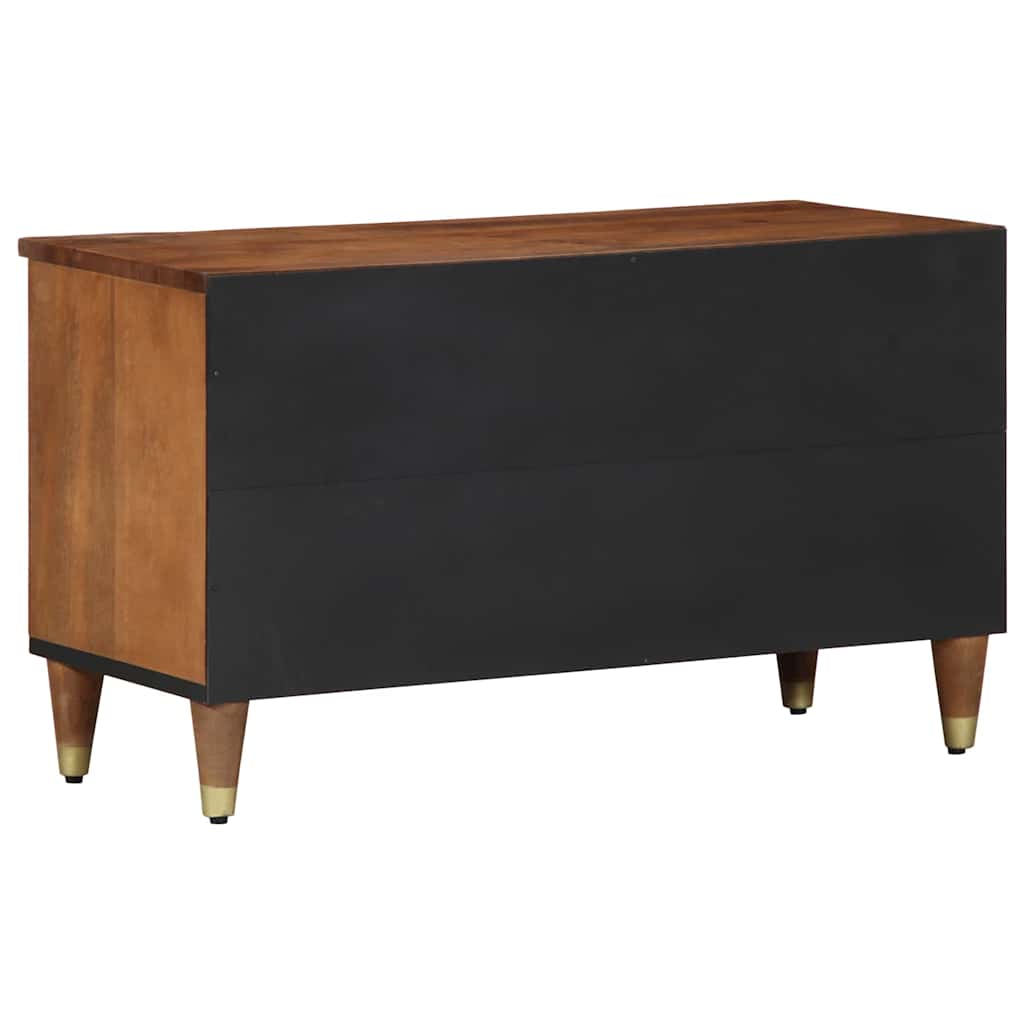 TV-Møbel Tre TV-Skap med skuff Brun 80 x 33.5 x 46 cm Massivt mangotre