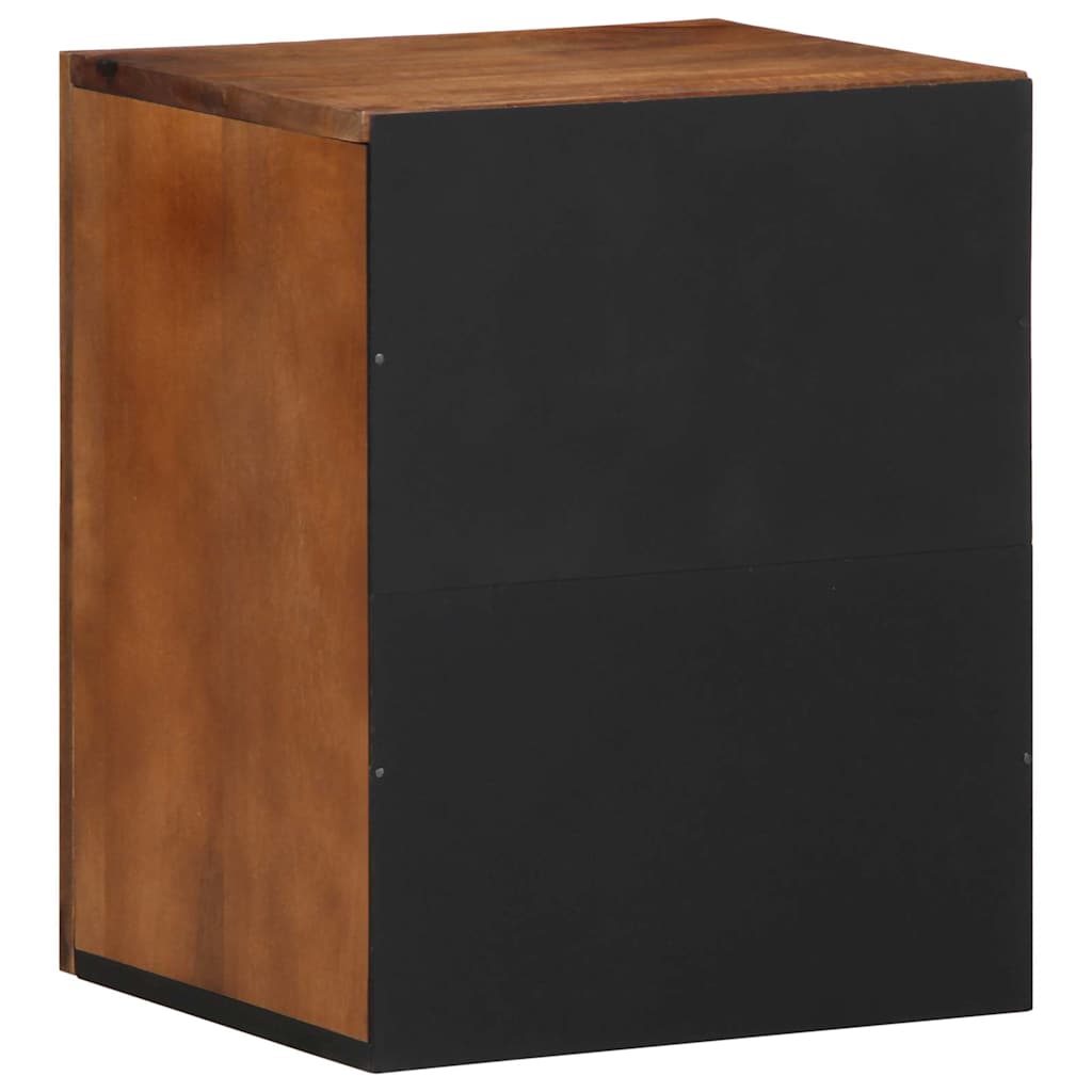 Badskap Veggmontert Brun 38 x 33.5 x 48 cm Massivt mangotre