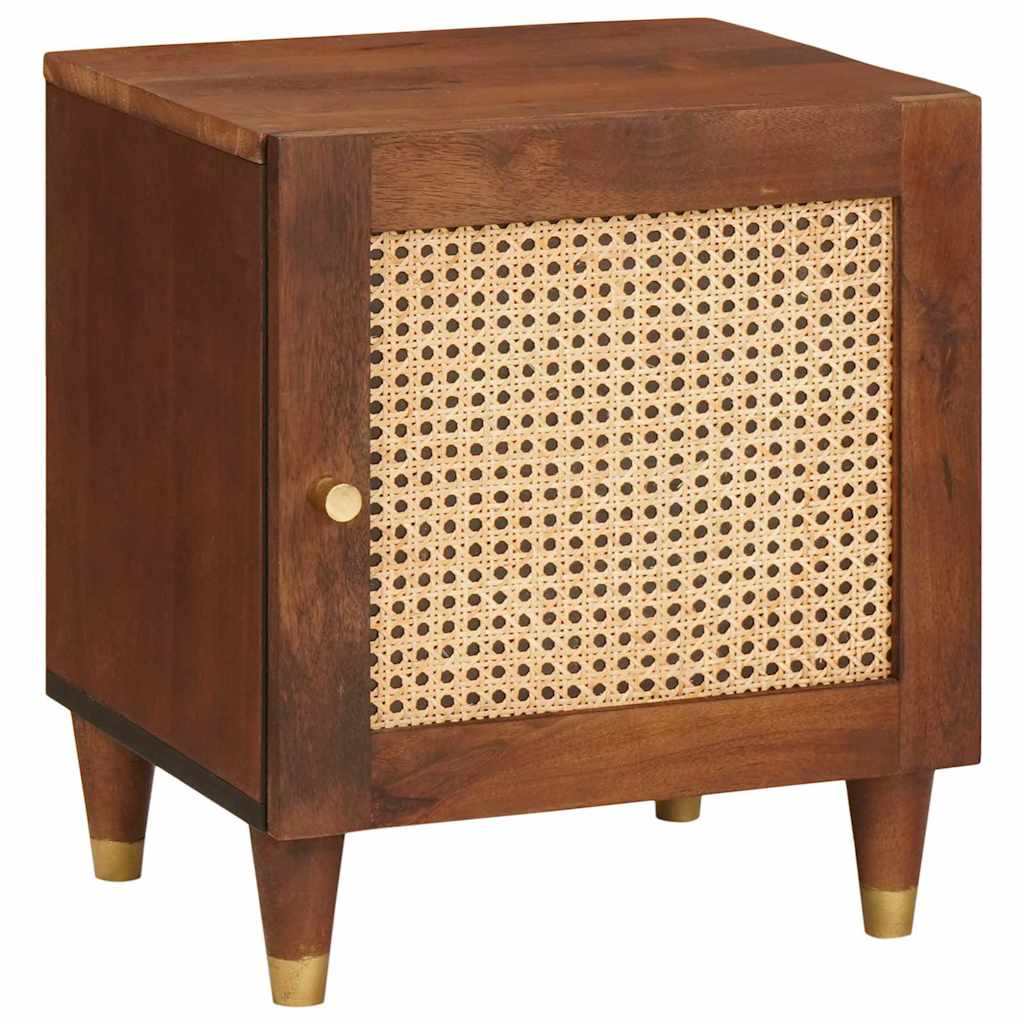 Nattbord Sengbord Tre 40 x 33.5 x 46 cm Solid mango Tre og