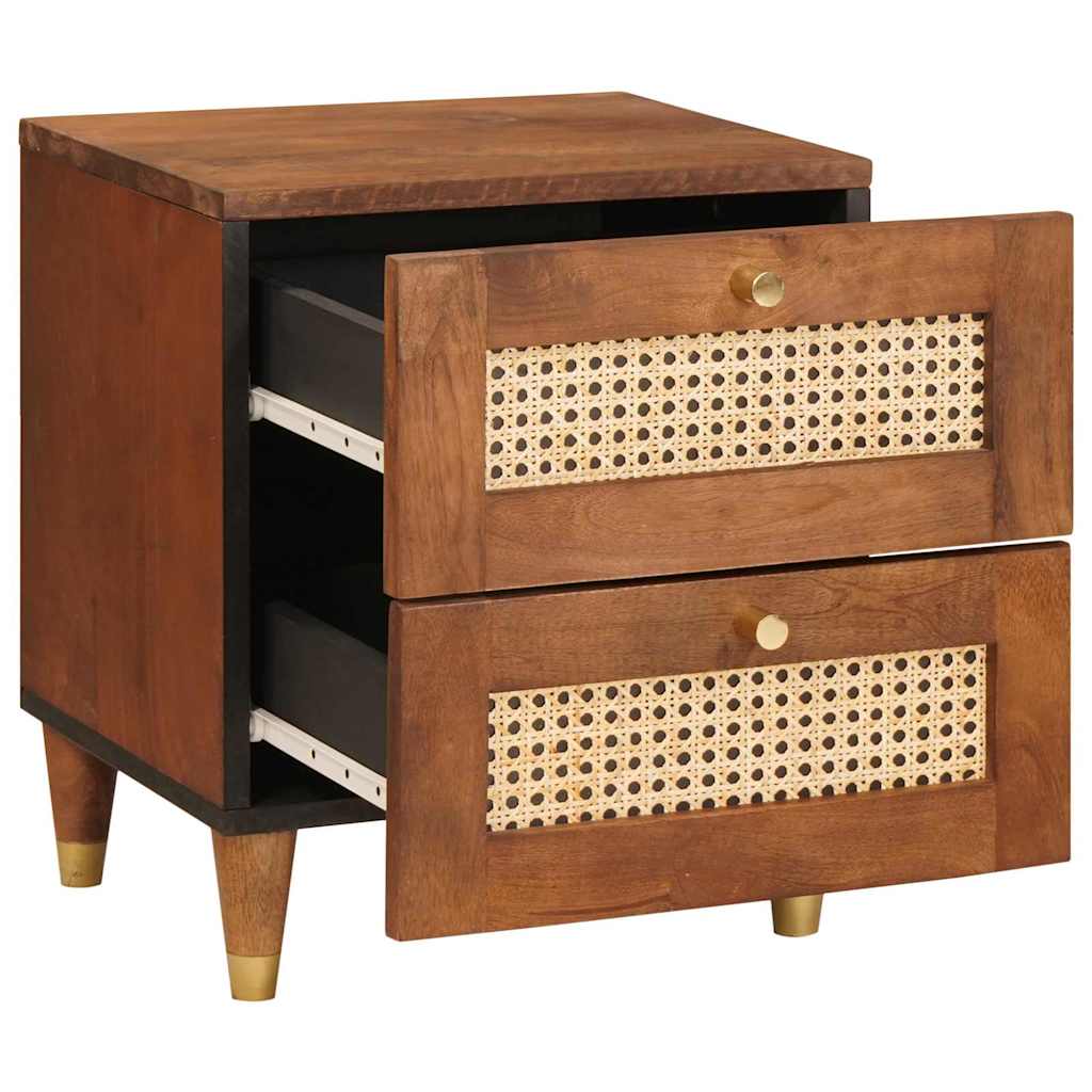 Nattbord Sengbord Tre 40 x 33.5 x 46 cm Solid mango Tre og