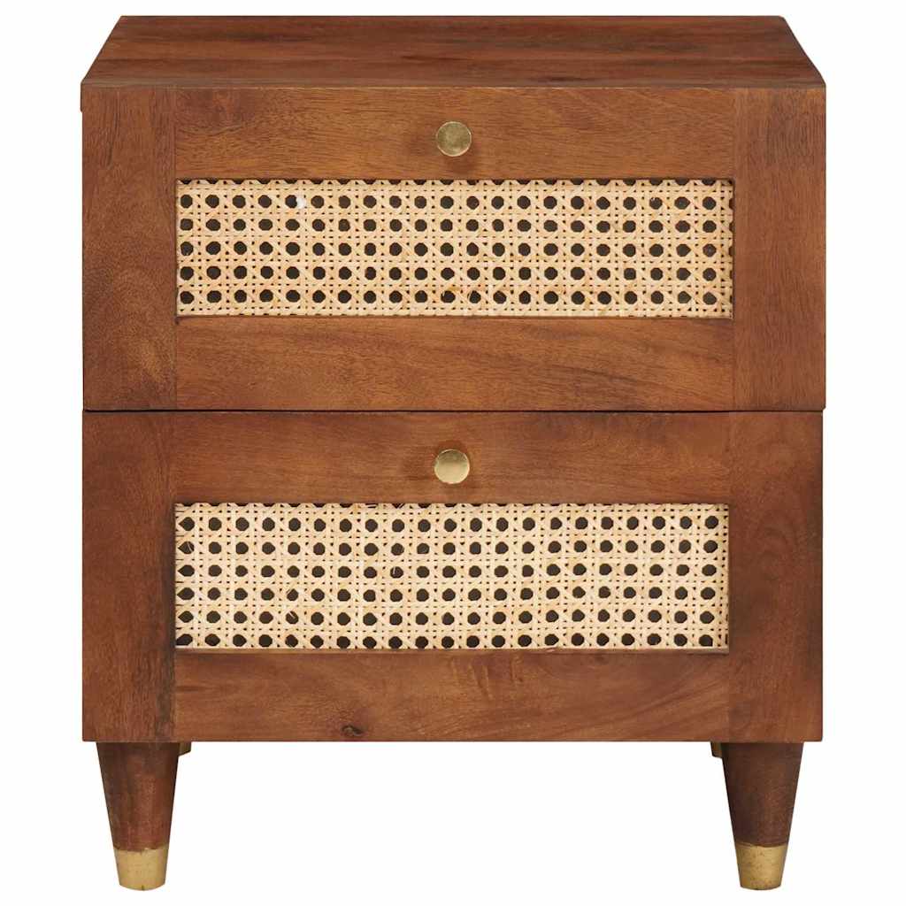 Nattbord Sengbord Tre 40 x 33.5 x 46 cm Solid mango Tre og