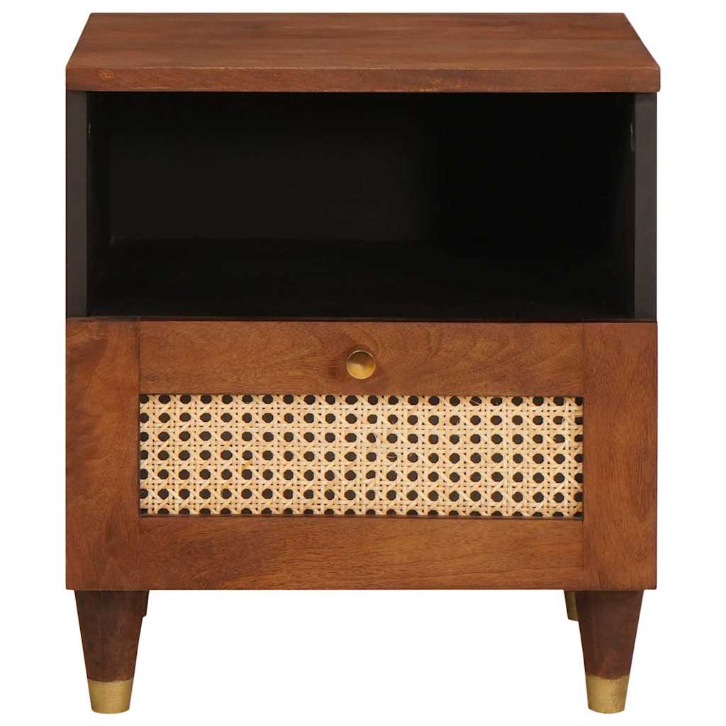 Nattbord Sengbord Tre 40 x 33 x 46 cm Solid mango Tre og