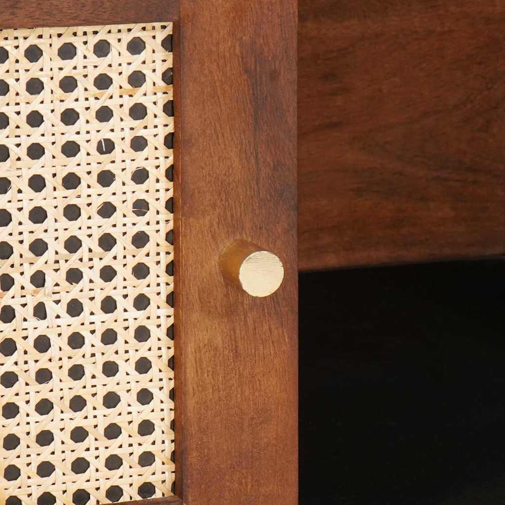 Salongbord Sofabord Brun 100 x 54 x 40 cm Flette og solid mango tre