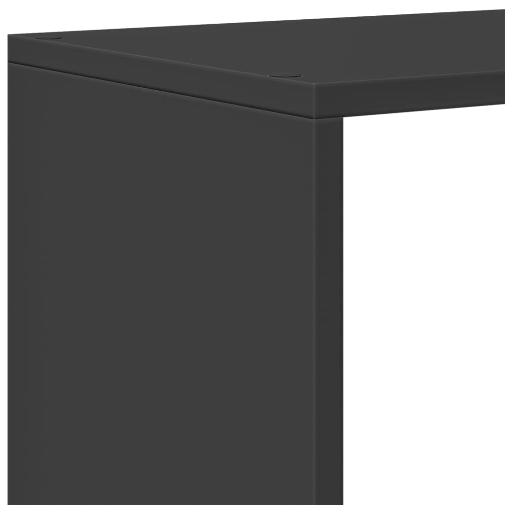 Bokhylle Svart 3 etasjer 99x29x99 cm