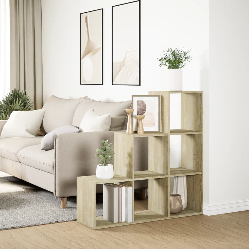 Bokhylle Sonoma Eik 3 lag 99x29x99 cm
