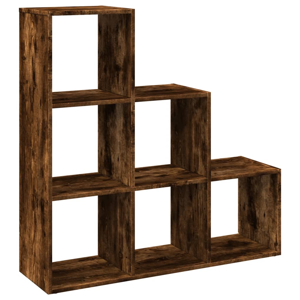 Bokhylle Svart 3 etasjer 99x29x99 cm