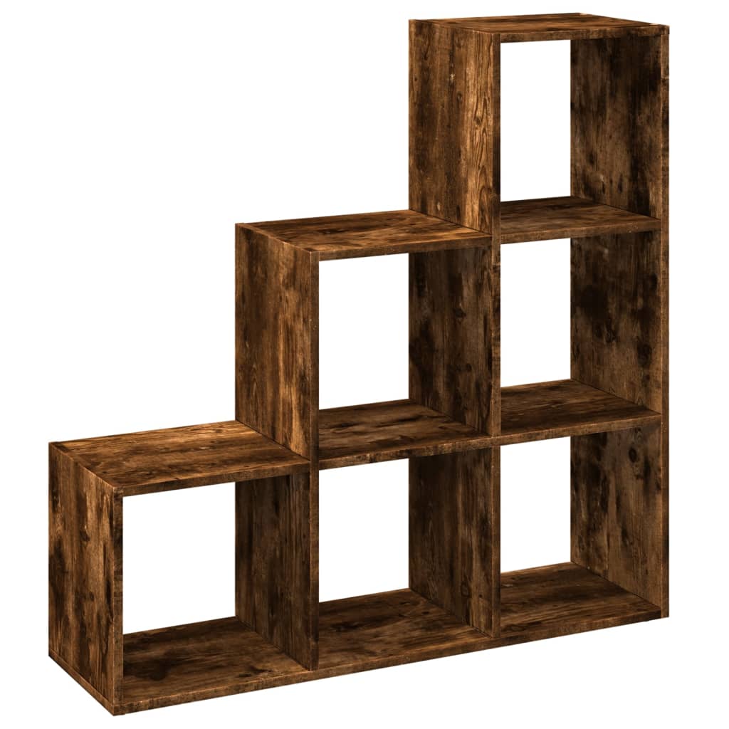 Bokhylle Svart 3 etasjer 99x29x99 cm