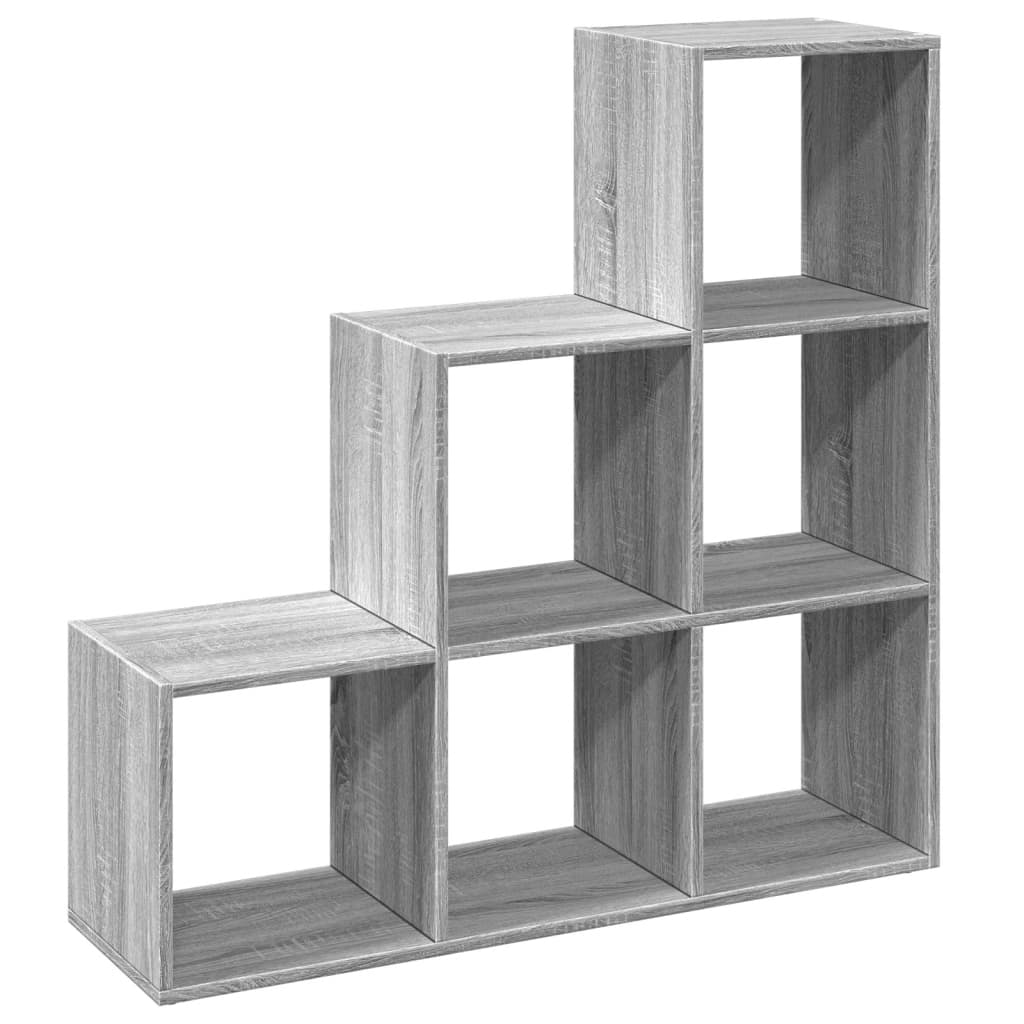Bokhylle Sonoma Grå 3 lag 99x29x99 cm