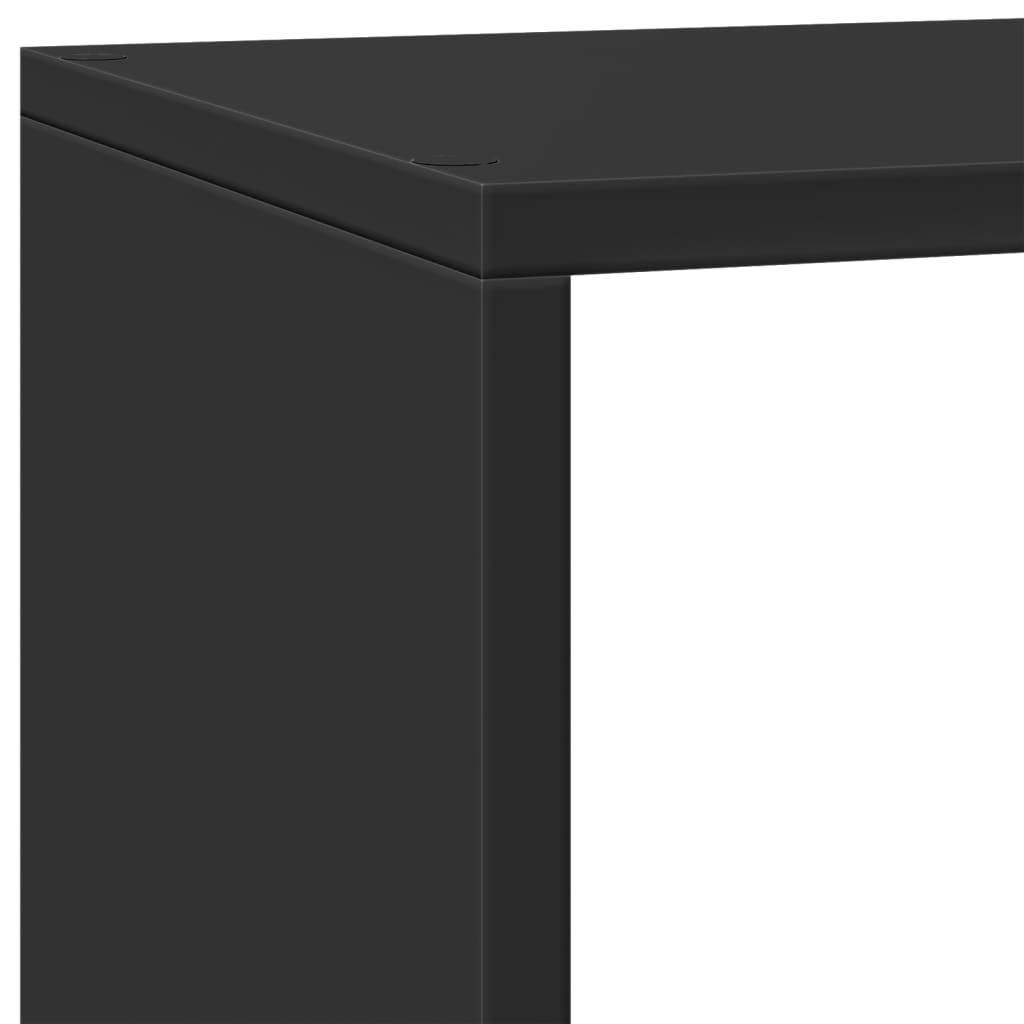 Bokhylle Svart 3 etasjer 137,5x29x103,5 cm