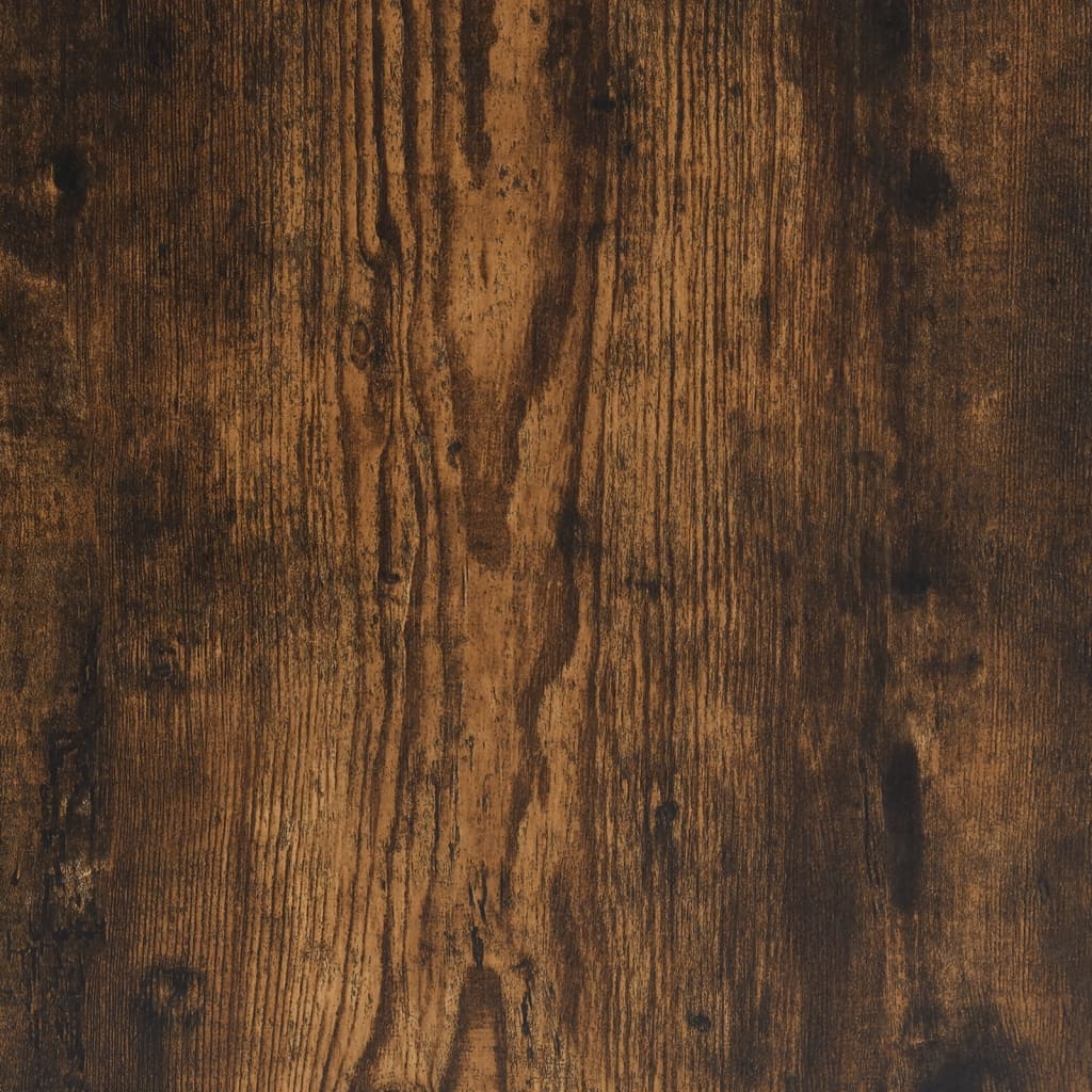 Bokhylle 3 etasjer røkt eik 137,5x29x103,5 cm konstruert tre