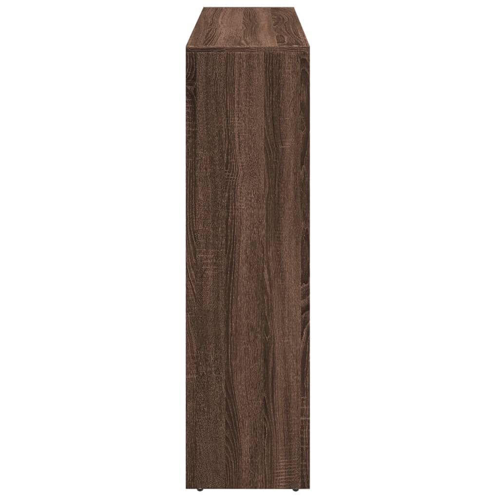 Bokhylle Brun Eik 3 etasjer 137,5x29x103,5 cm