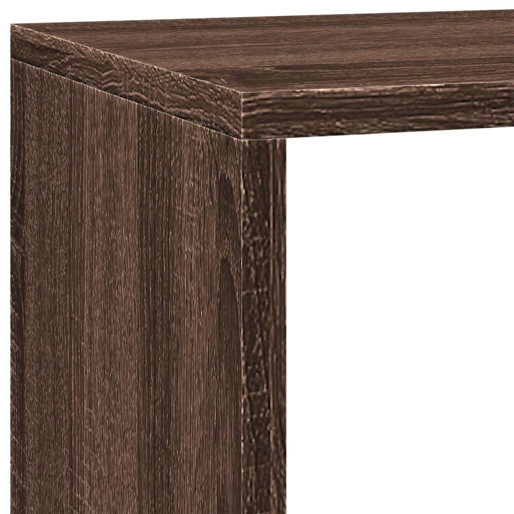 Bokhylle Brun Eik 3 etasjer 137,5x29x103,5 cm