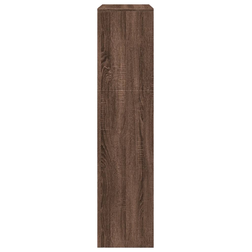 Bokhylle Brun Eik 3 lag Brun Eik 123x29x123 cm