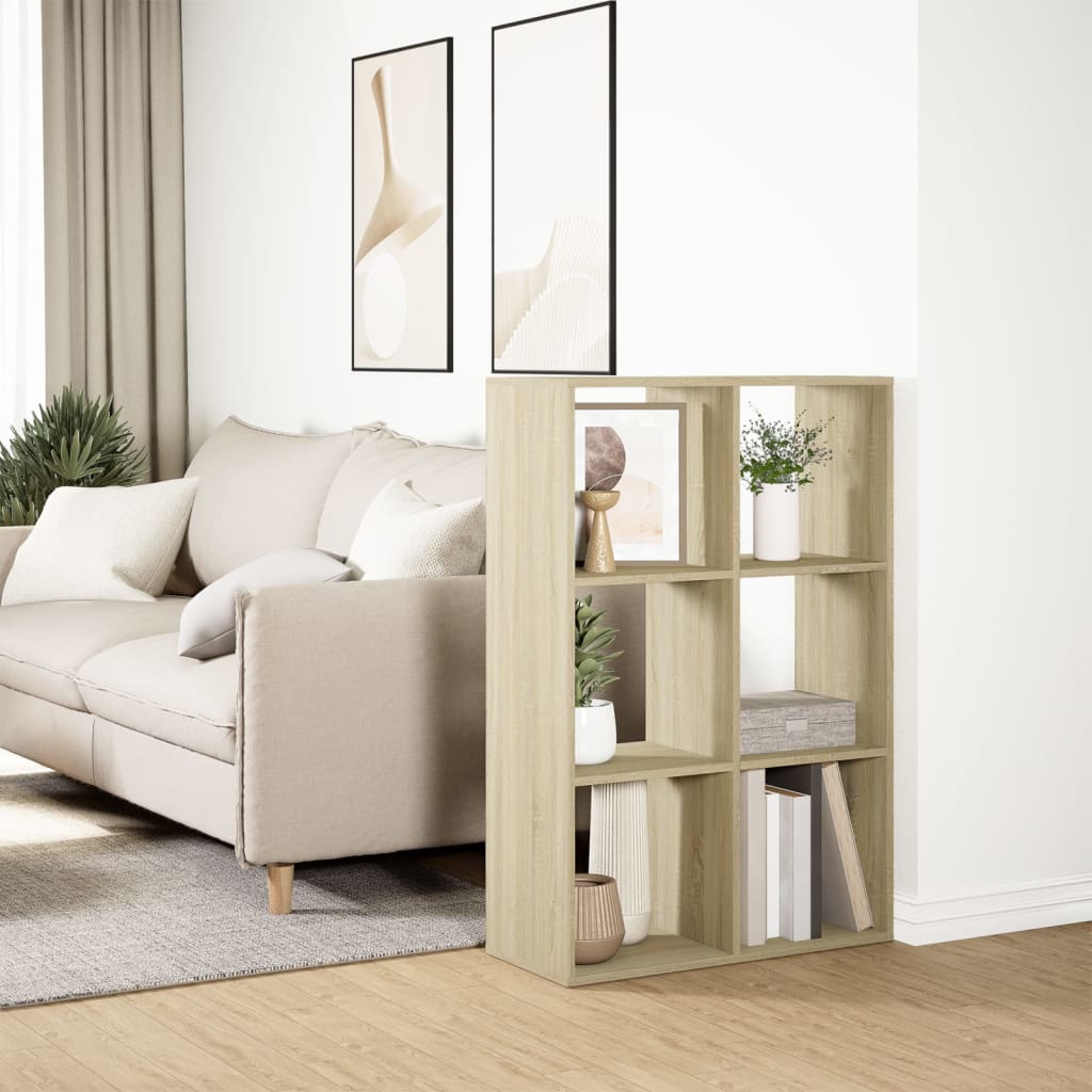 Bokhylle Sonoma Eik 69,5x29x103,5 cm