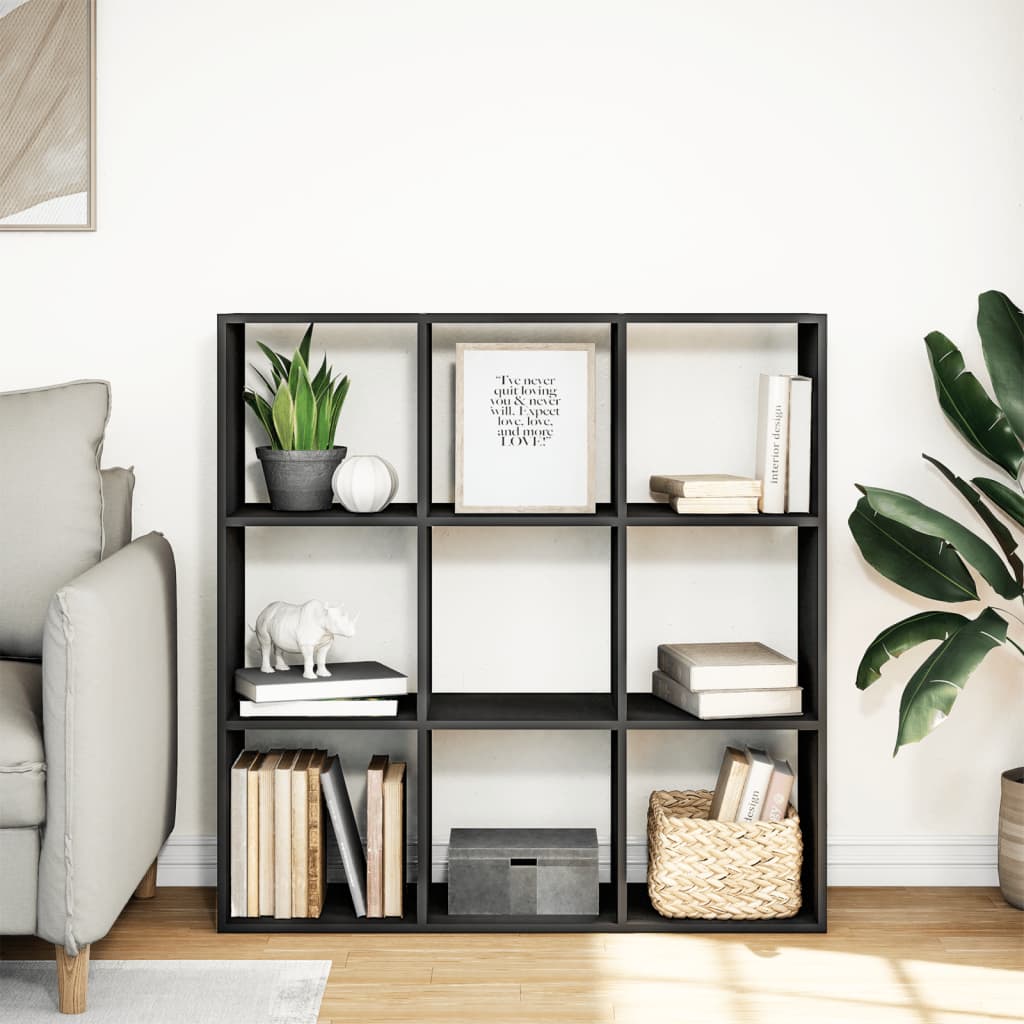 Bokhylle Svart 102x29x103,5 cm