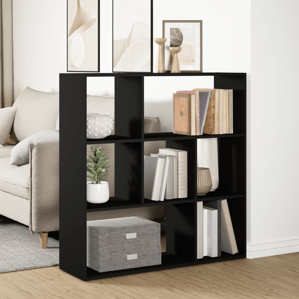 Bokhylle Svart 102x29x103,5 cm