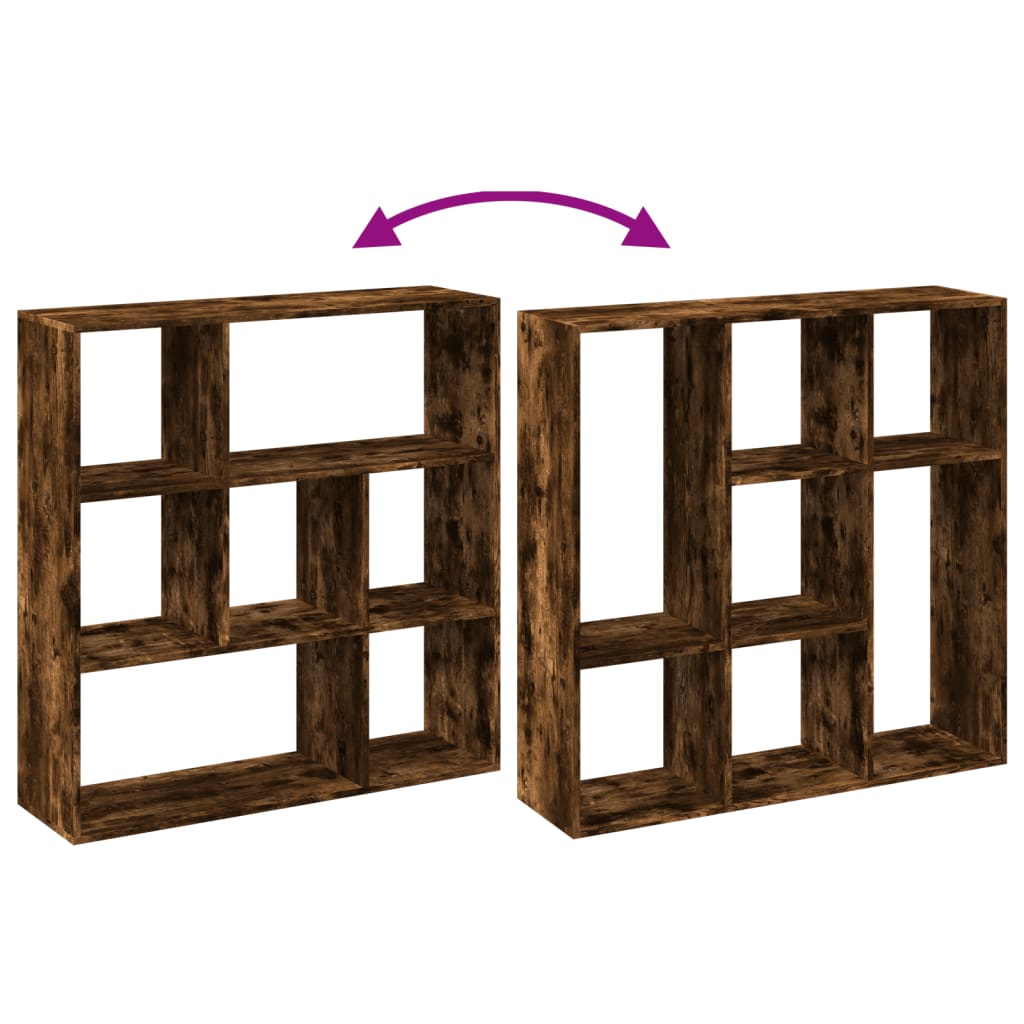 Bokhylle Røkt Eik Romdeler 102x29x103,5 cm