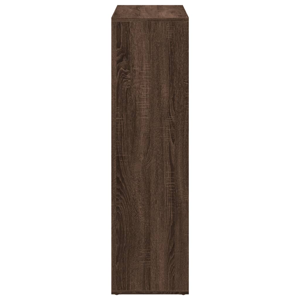 Bokhylle Brun Eik Romdeler 102x29x103,5 cm