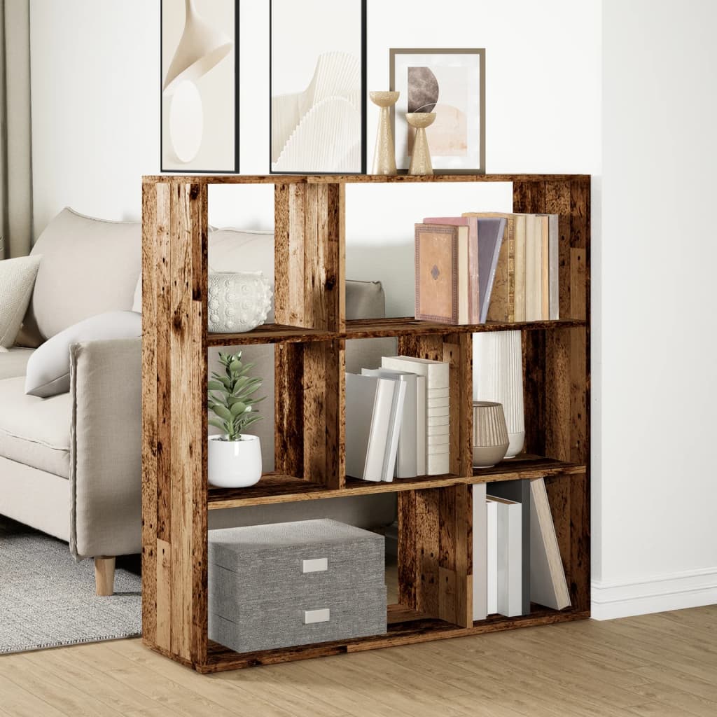 Bokhylle Gammelt Tre 102x29x103,5 cm