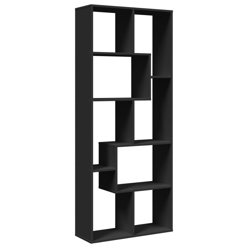Bokhylle Svart 67x25x161,5 cm