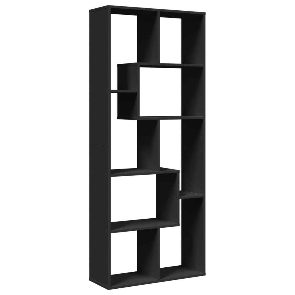Bokhylle Svart 67x25x161,5 cm