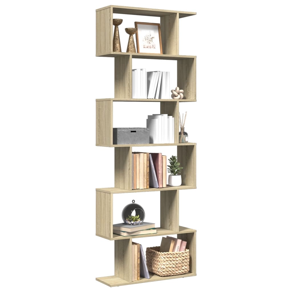 Bokhylle Sonoma Eik 6 lag 70x24x193 cm