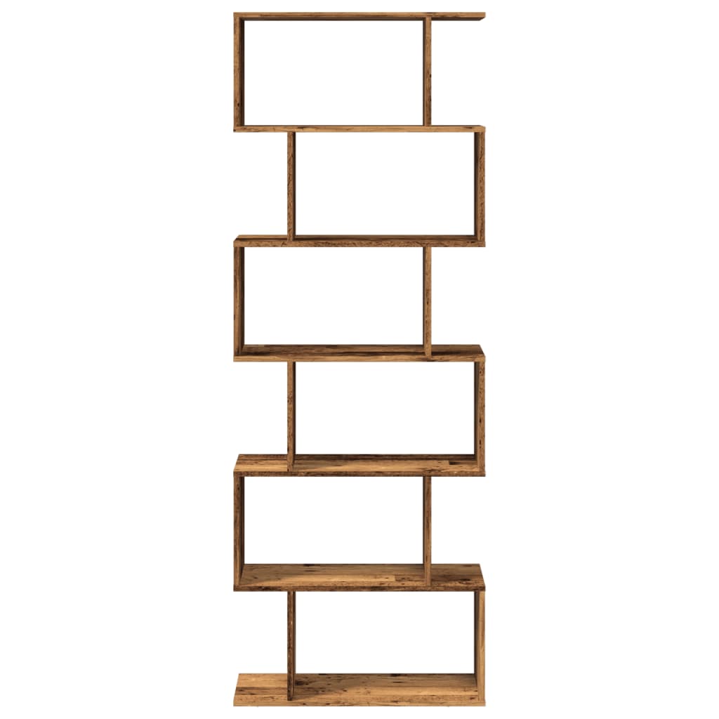 Bokhylle Gammelt Tre 6 lag 70x24x193 cm