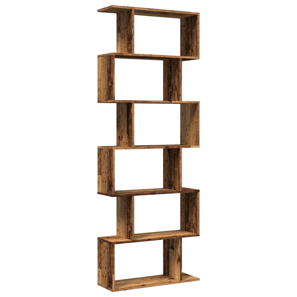 Bokhylle Gammelt Tre 6 lag 70x24x193 cm