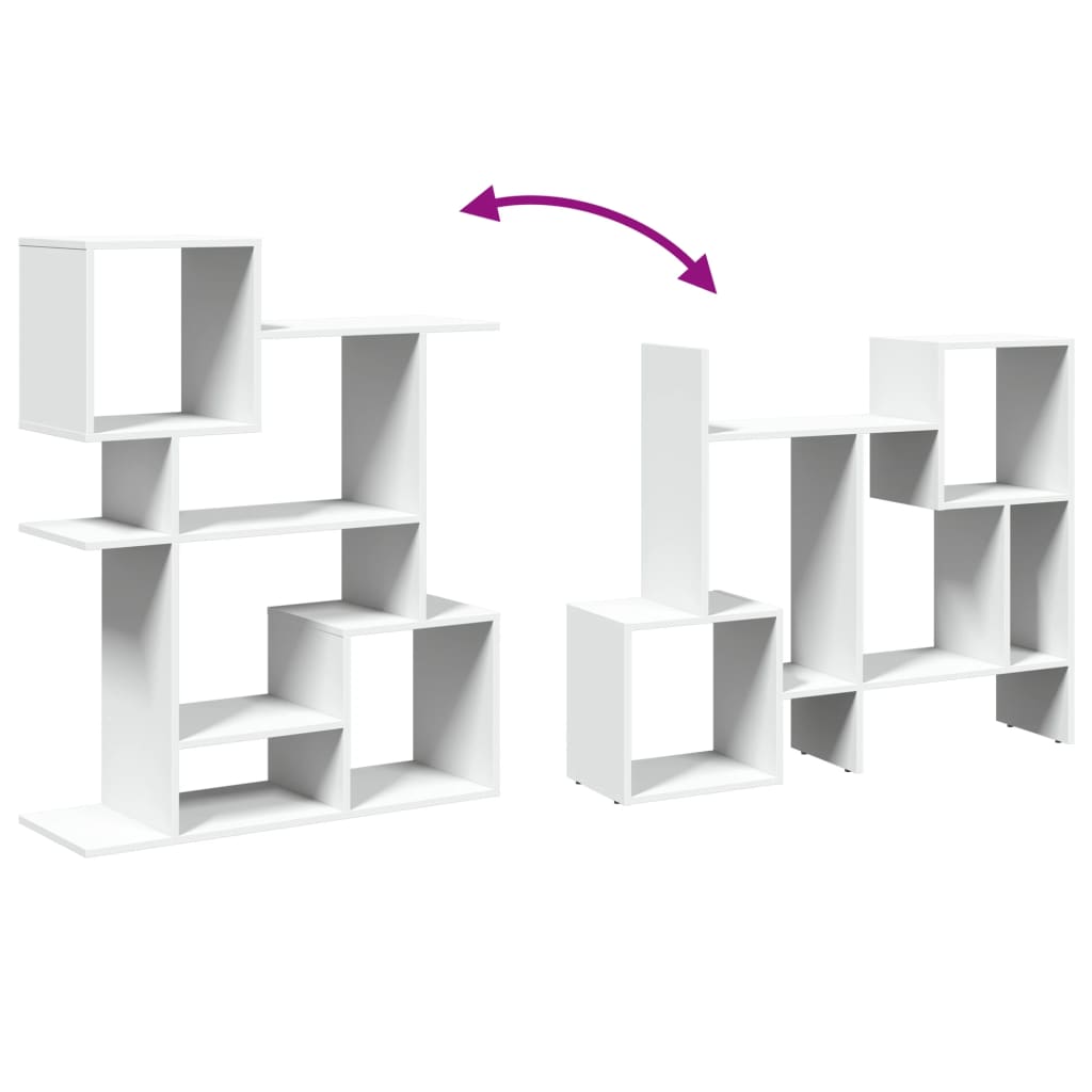 Bokhylle Hvit 92x29x112 cm